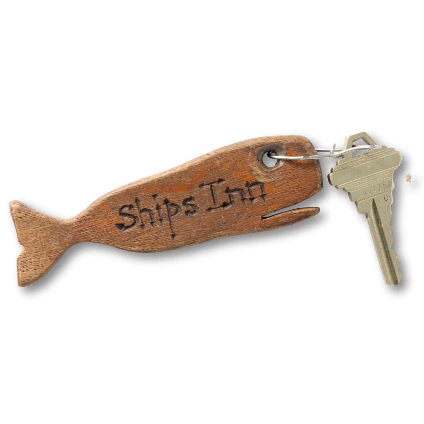 Wood Whale Keychain