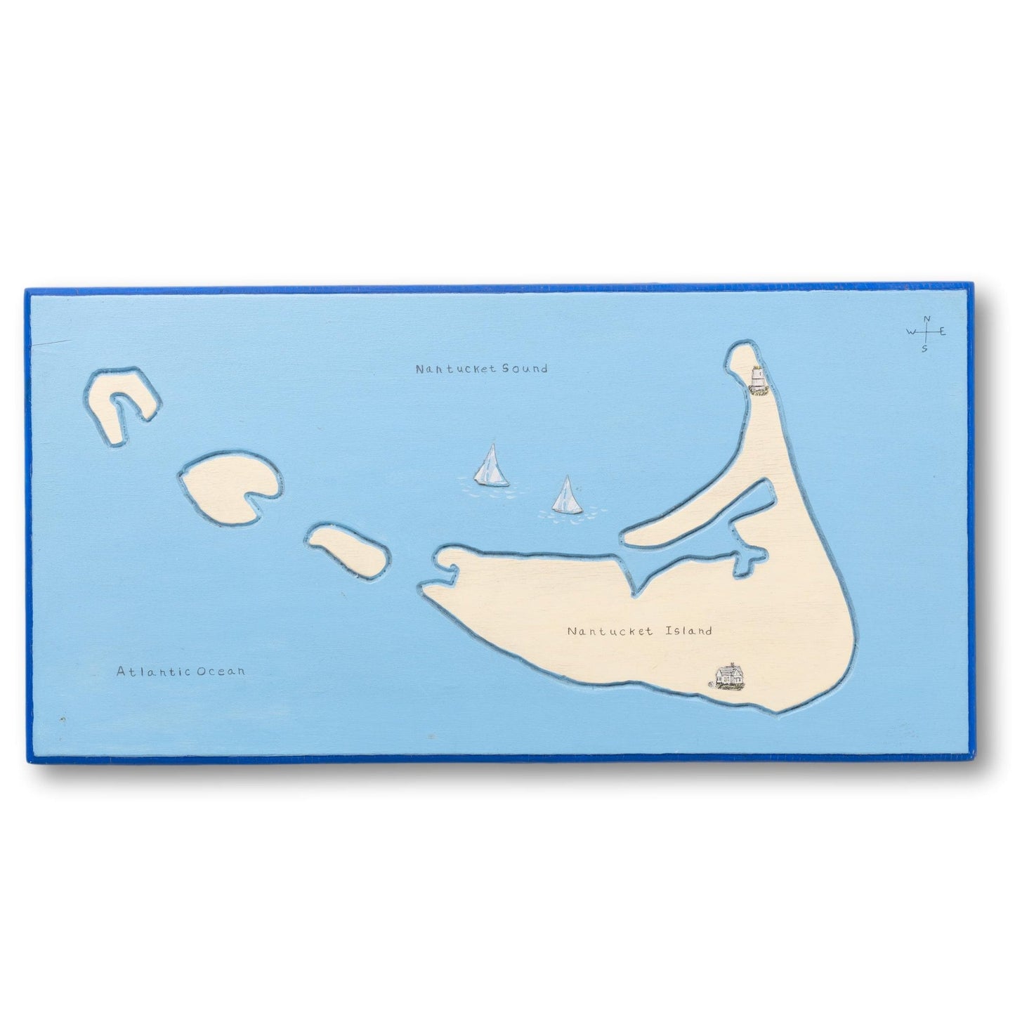 Nantucket Wood Map