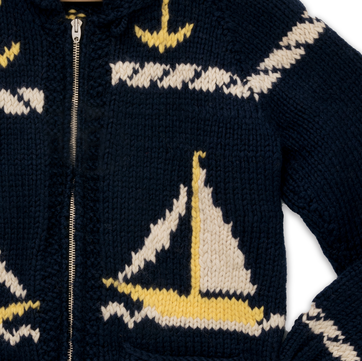 Handmade Nautical Wool Cardigan