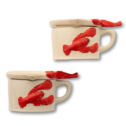 Pair of Lobster Butter Cups