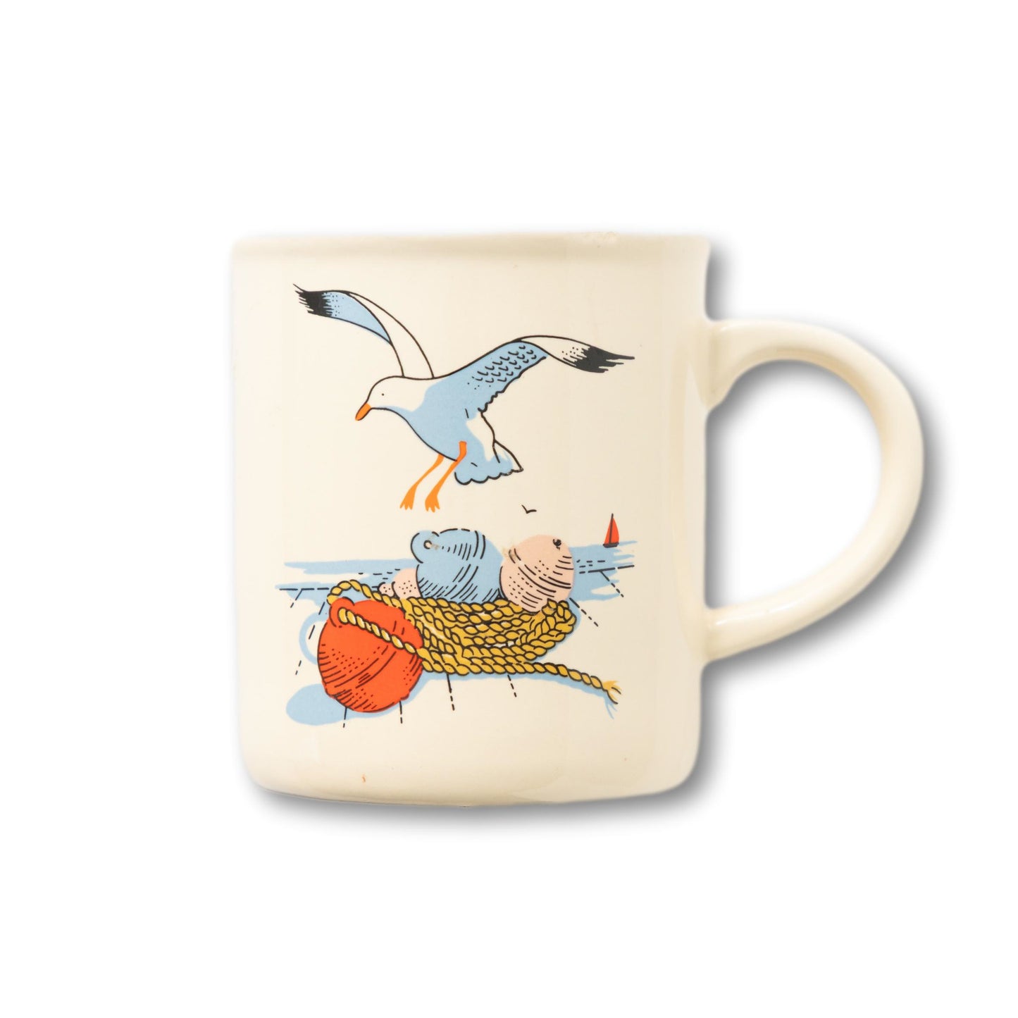 Set of 4 Seagull Mugs
