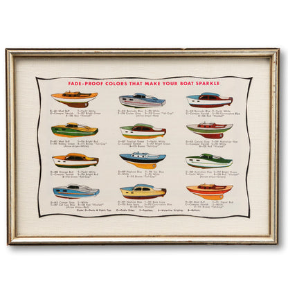 Framed Boat Paint Ad