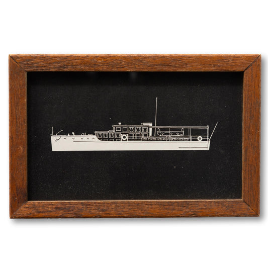 Small Framed Steamboat Graphic
