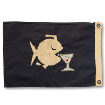 "Drink Like A Fish" Happy Hour Flag