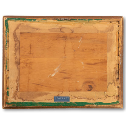 Framed Wood Nantucket Map