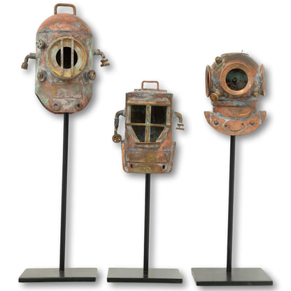 Set of 3 Mini Diving Helmets