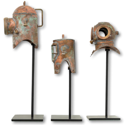 Set of 3 Mini Diving Helmets