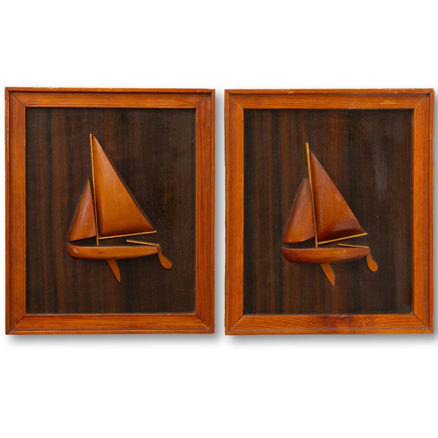 Pair of Framed Sailboats