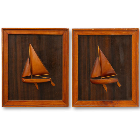 Pair of Framed Sailboats
