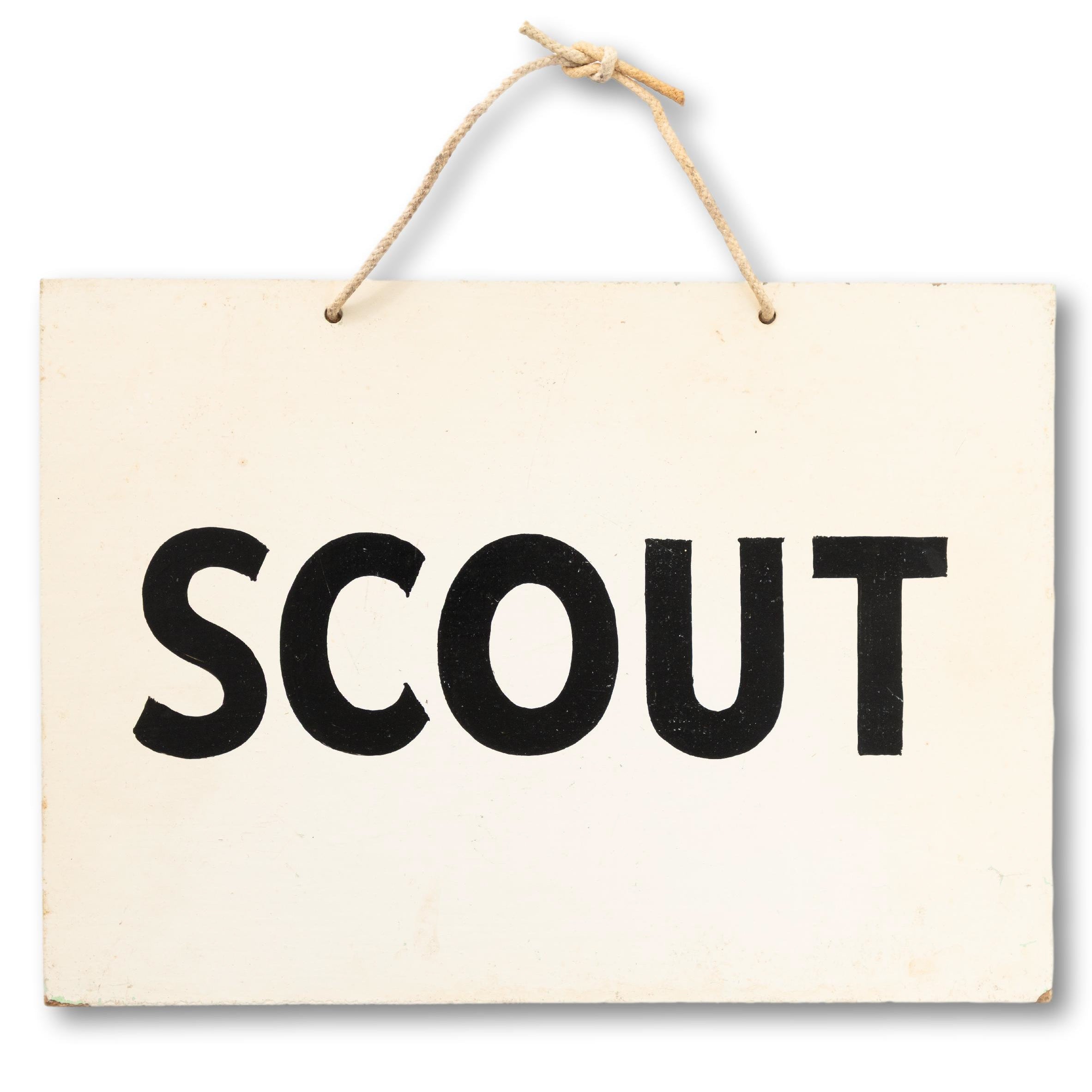 1960s SCOUT Sign – Seacraft Vintage