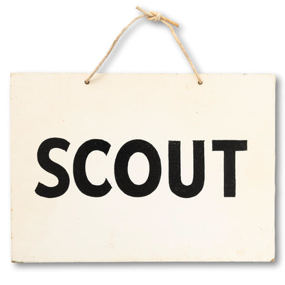 1960s SCOUT Sign