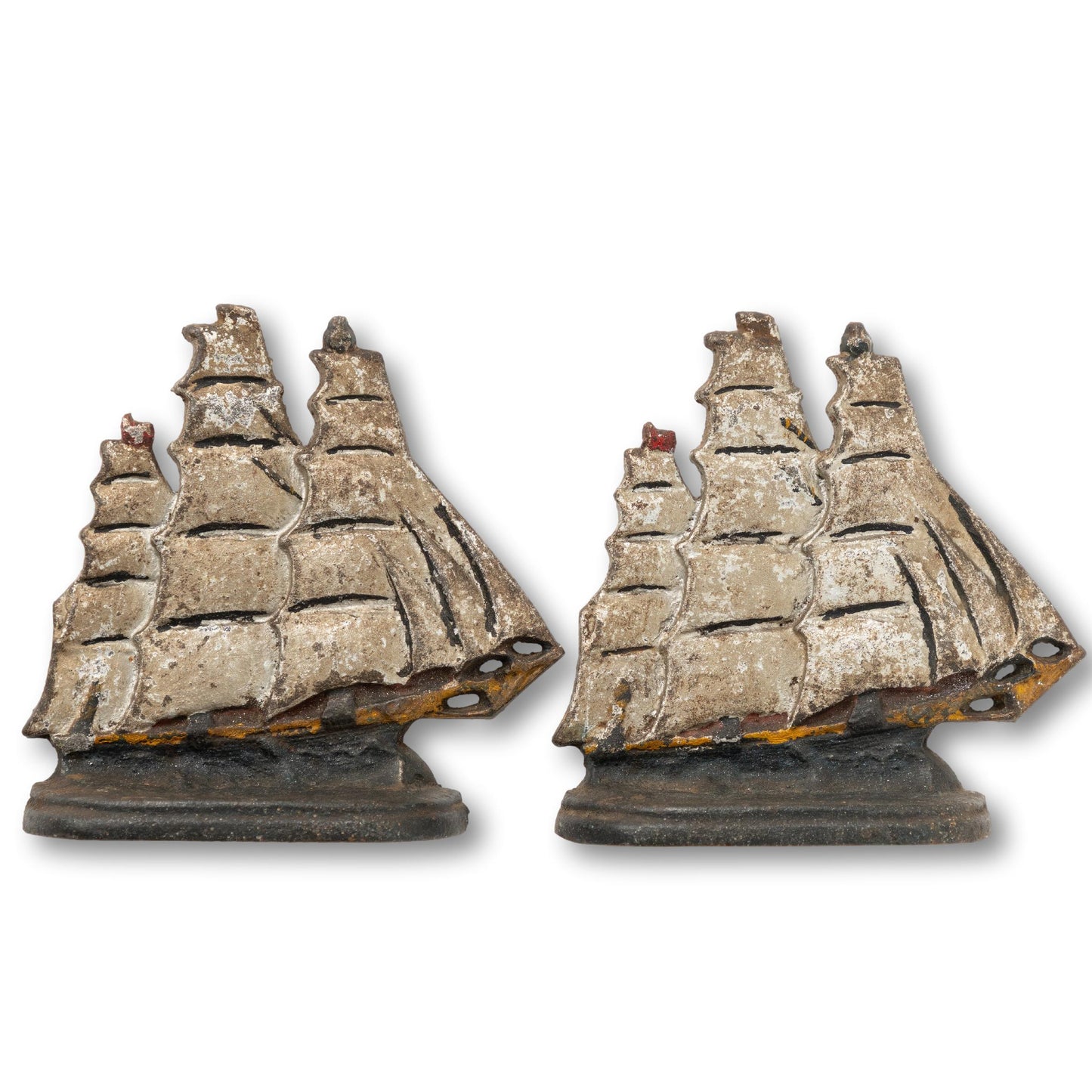 Cast Iron Ship Bookends