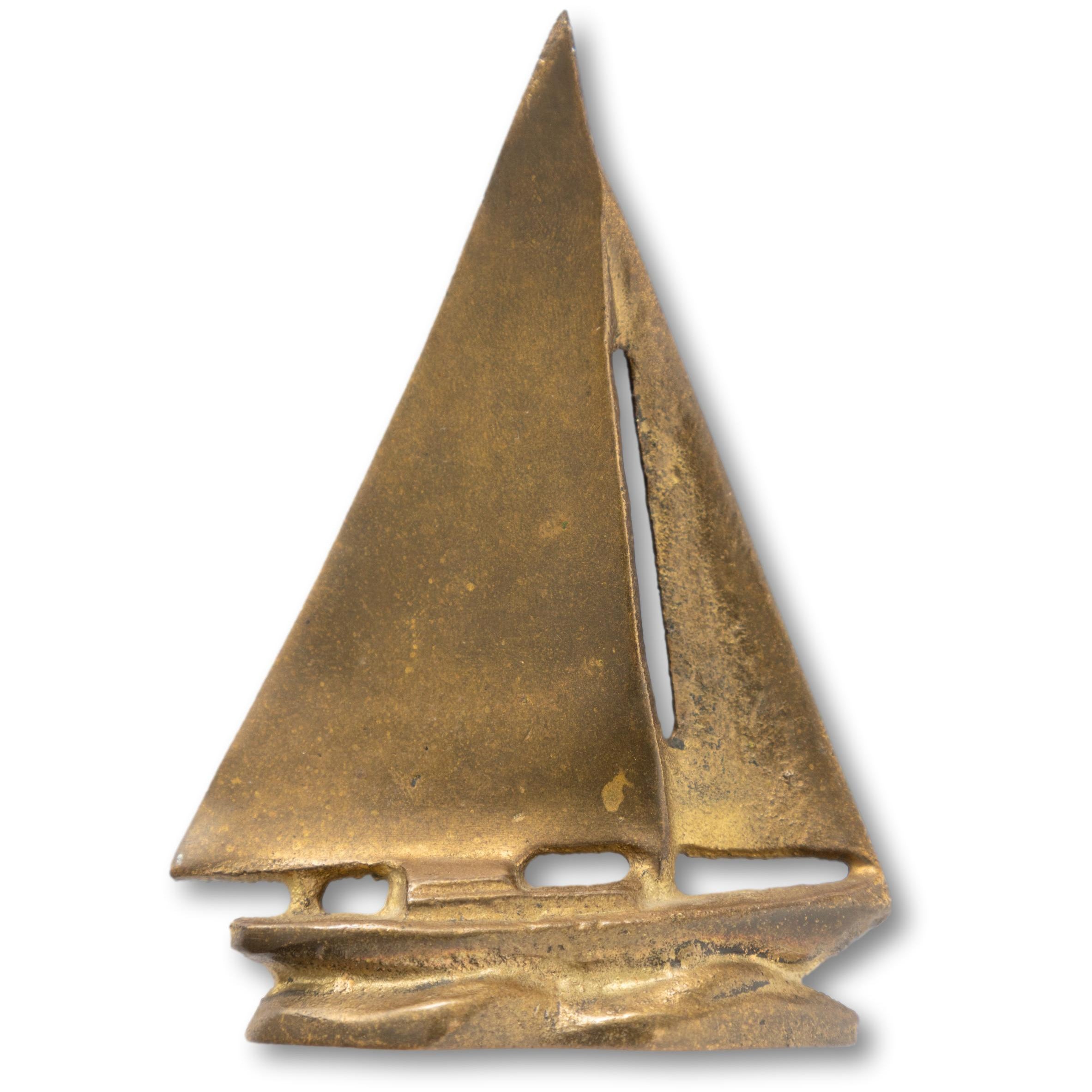 Brass Sailboat Paper Weight – Seacraft Vintage