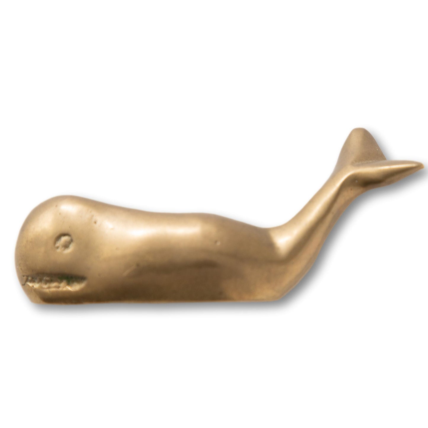Brass Whale Map Weight