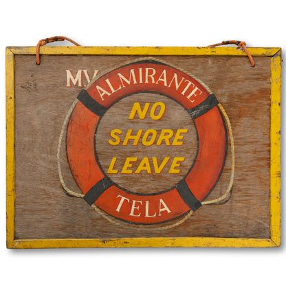 Hand-Painted "Shore Leave" Sign