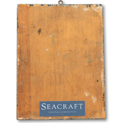 Crackled Finish Sail Boat Wall Plaque