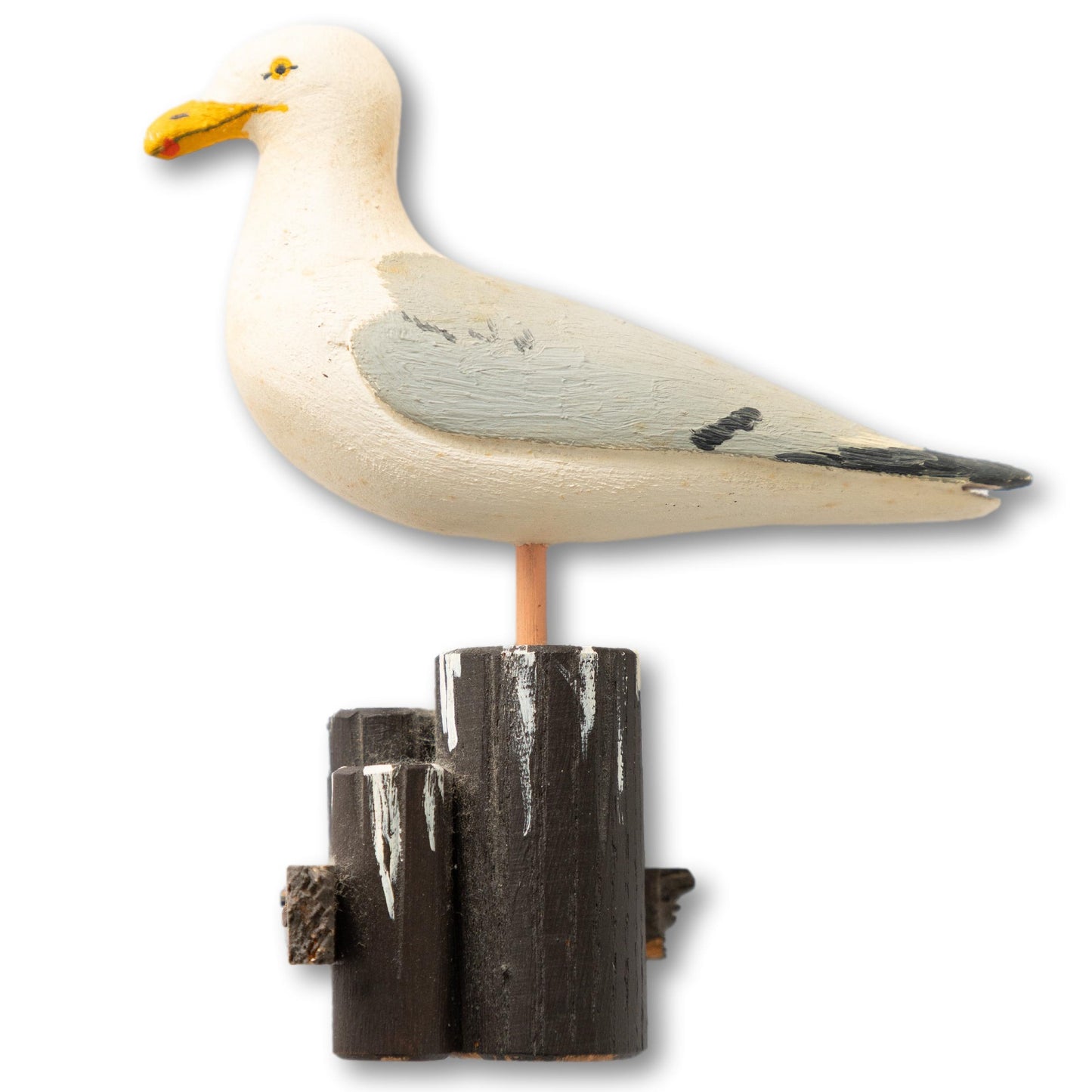Signed Seagull on Piling