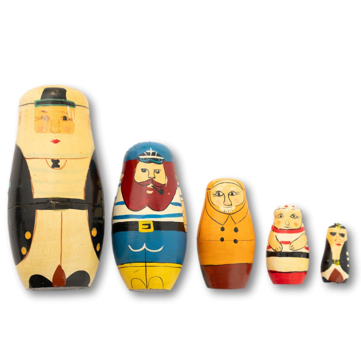 Sea Captain Nesting Dolls