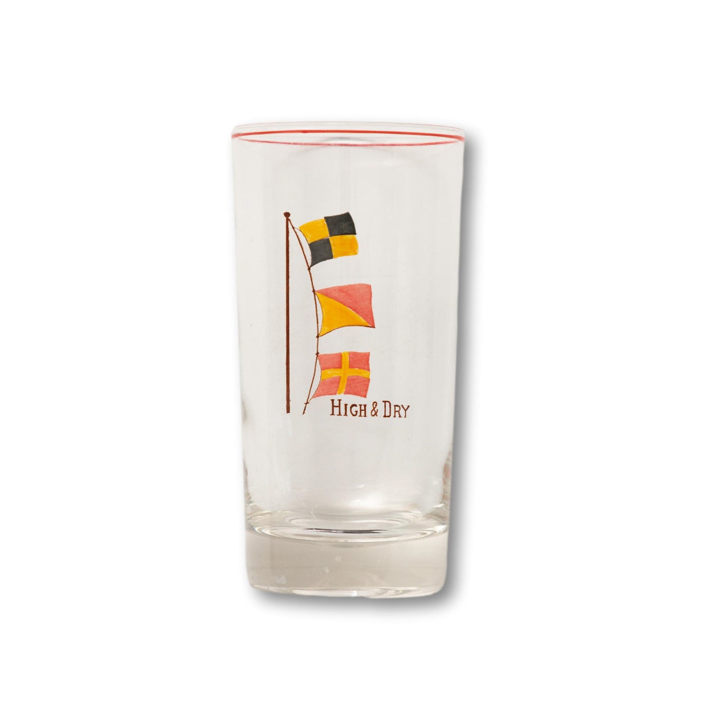 Signal Flag Bar Glasses, Set of 4