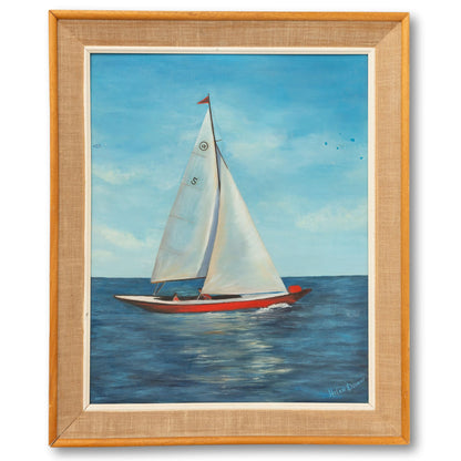 "Sailing Along" Oil Painting