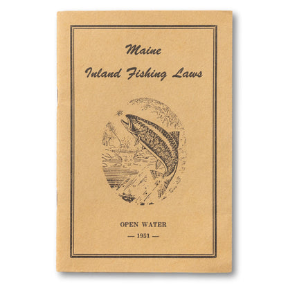 "Maine Inland Fishing Laws" Pamphlet