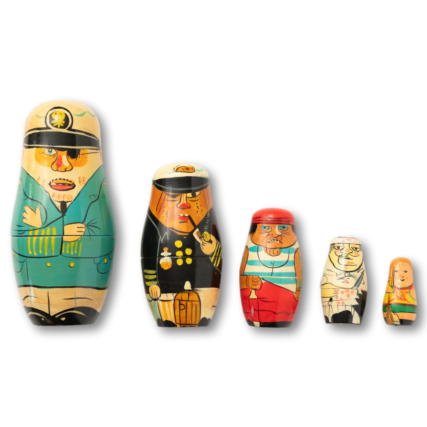 Sea Captain Nesting Dolls