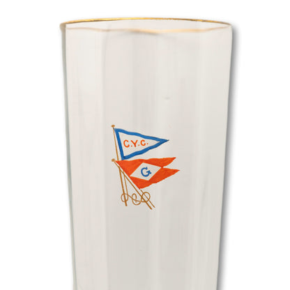 Crossed Burgee Bar Glasses, Set of 4