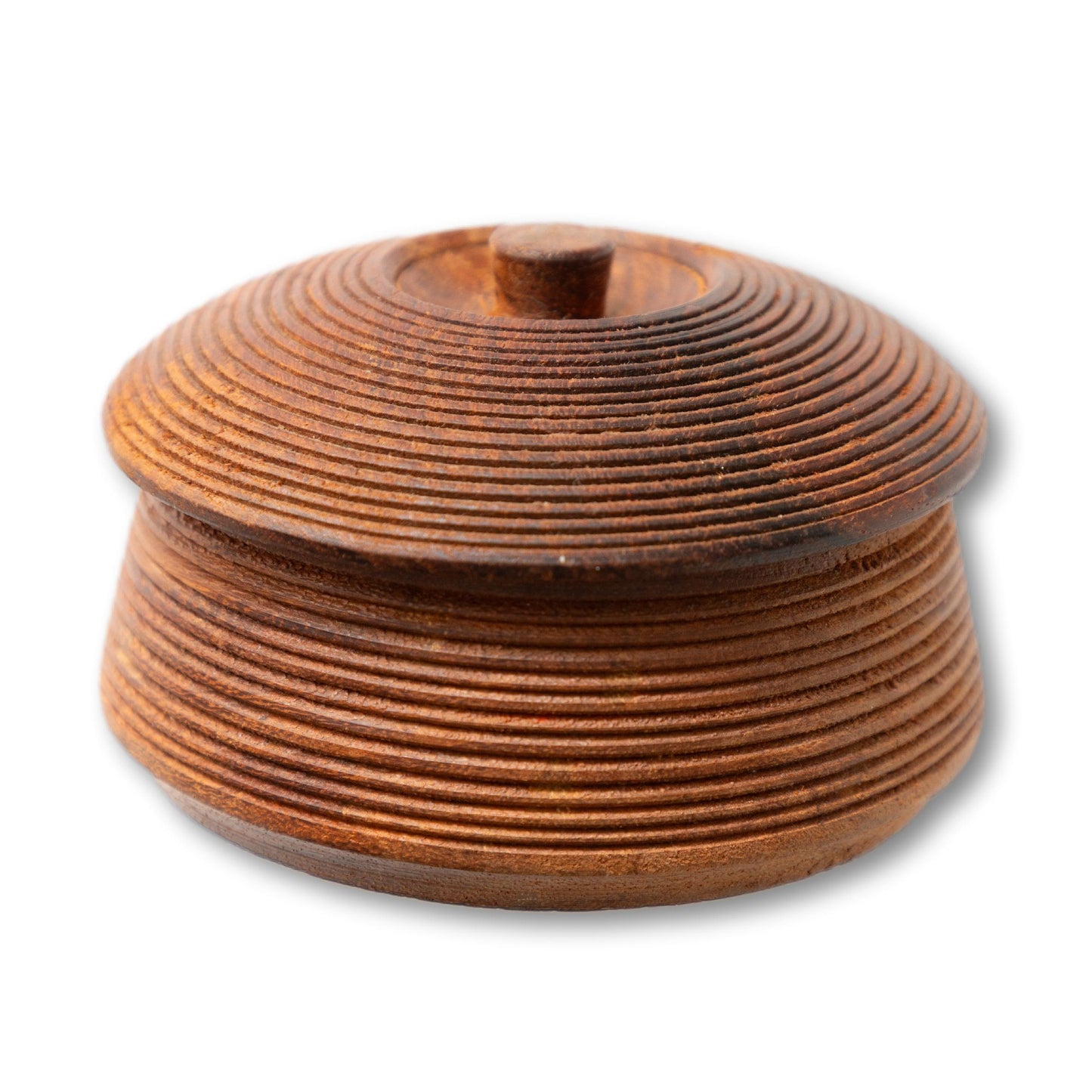 Small Lathe Turned Wooden Box