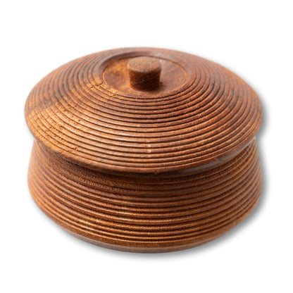 Small Lathe Turned Wooden Box