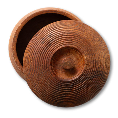 Small Lathe Turned Wooden Box