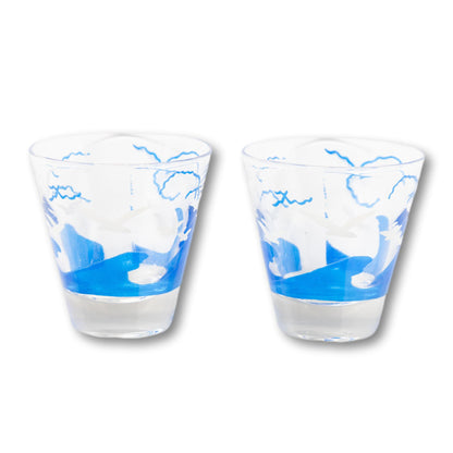 Wave & Seagull Shot Glasses, Pair
