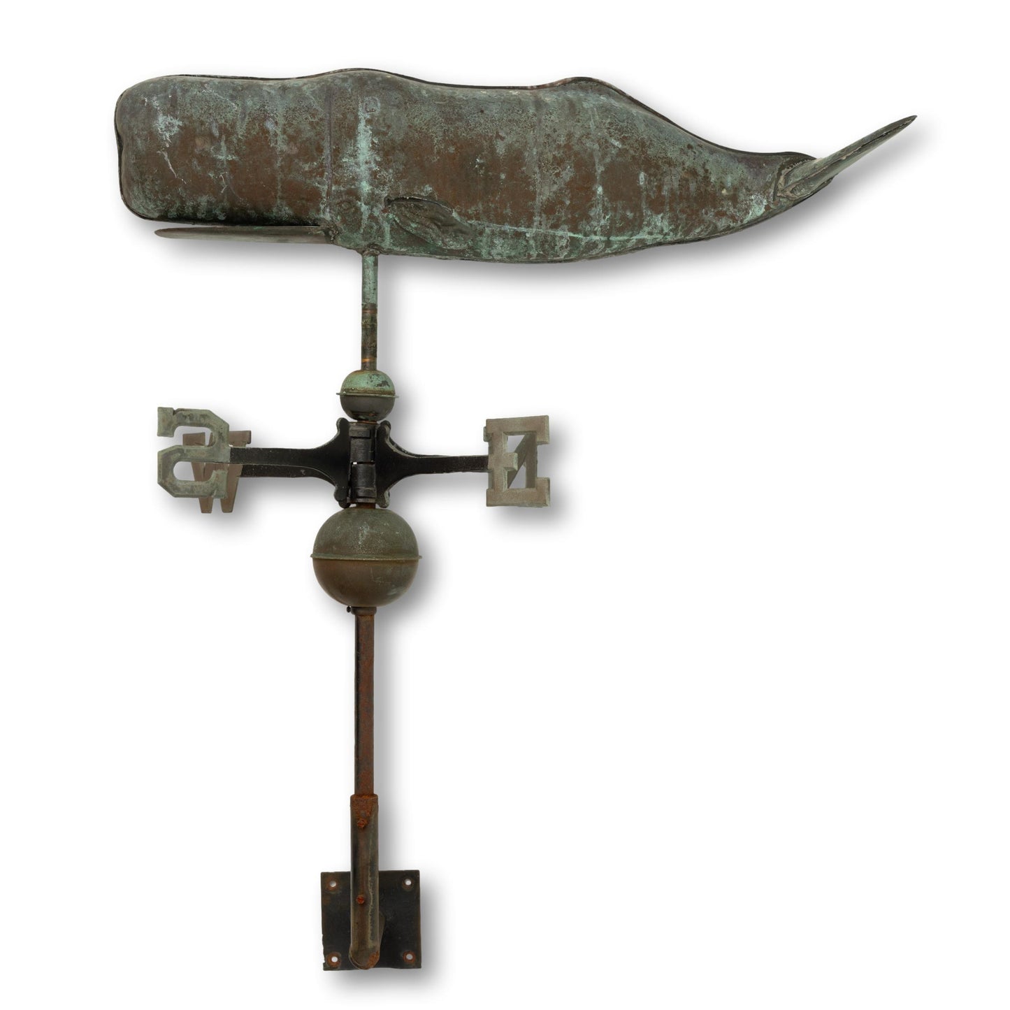 Copper Whale Weathervane