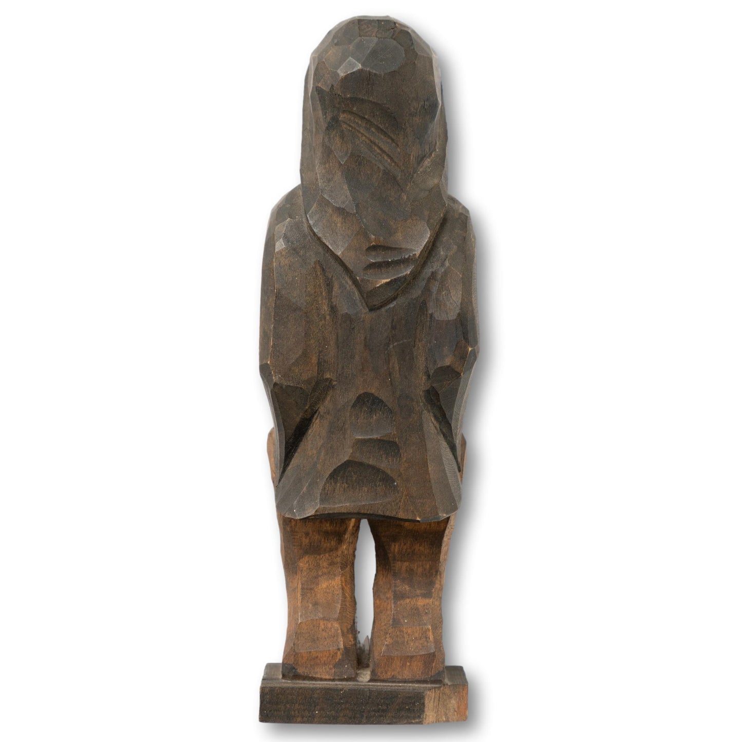 Hand-Carved Fisherman w Striped Shirt