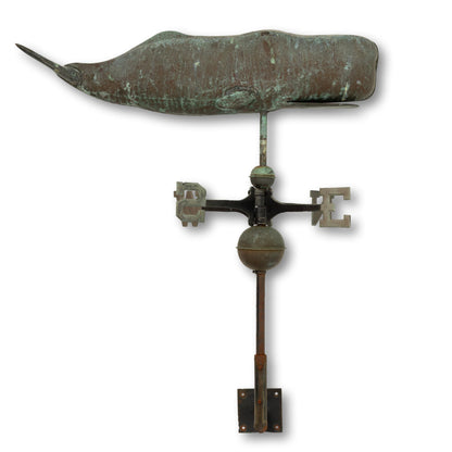 Copper Whale Weathervane