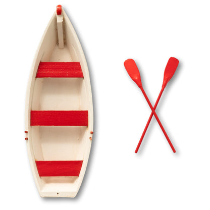 Wood Dory with Oars