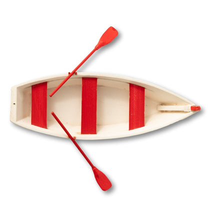 Wood Dory with Oars