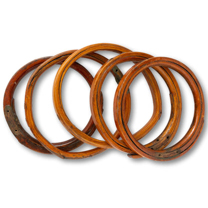 Riveted Oak Timber Mast Hoops