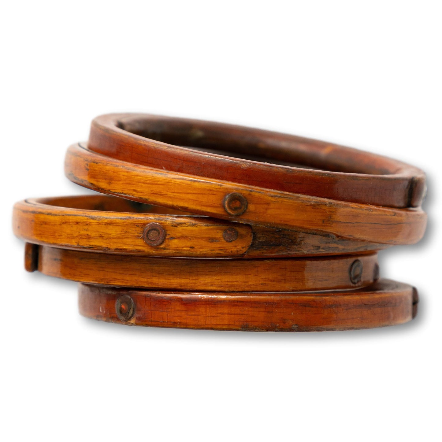 Riveted Oak Timber Mast Hoops