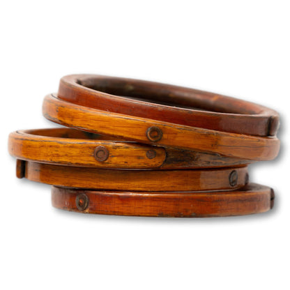 Riveted Oak Timber Mast Hoops