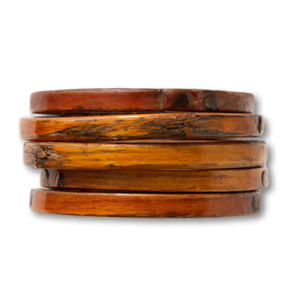 Riveted Oak Timber Mast Hoops