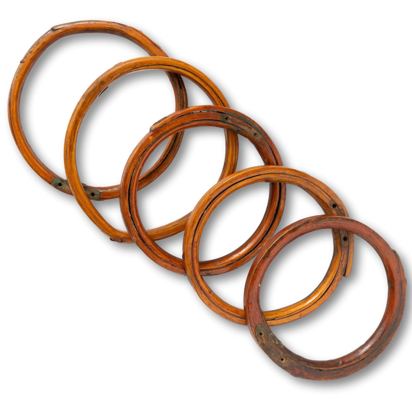 Riveted Oak Timber Mast Hoops