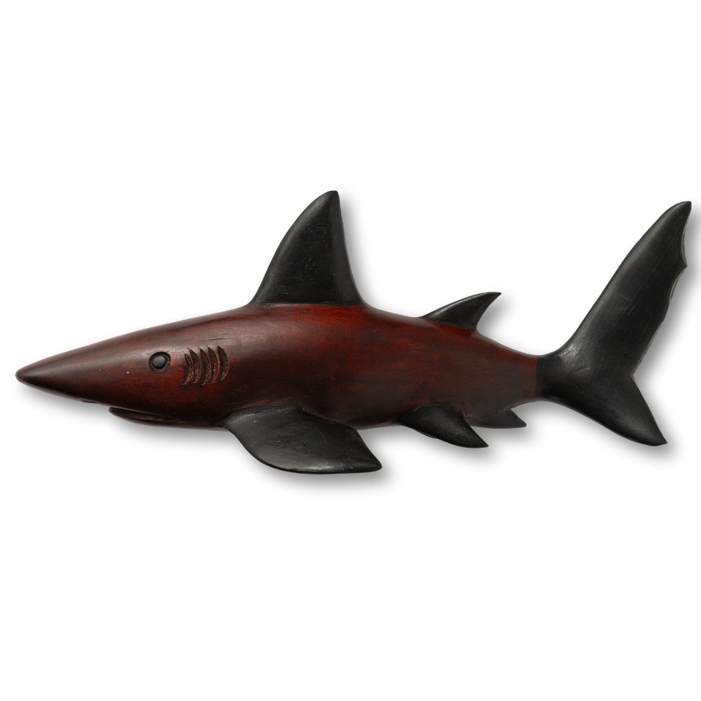 Large Carved Wood Shark