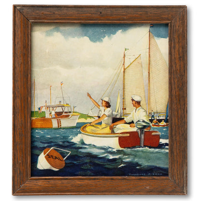 Framed Boating Recreation Graphic