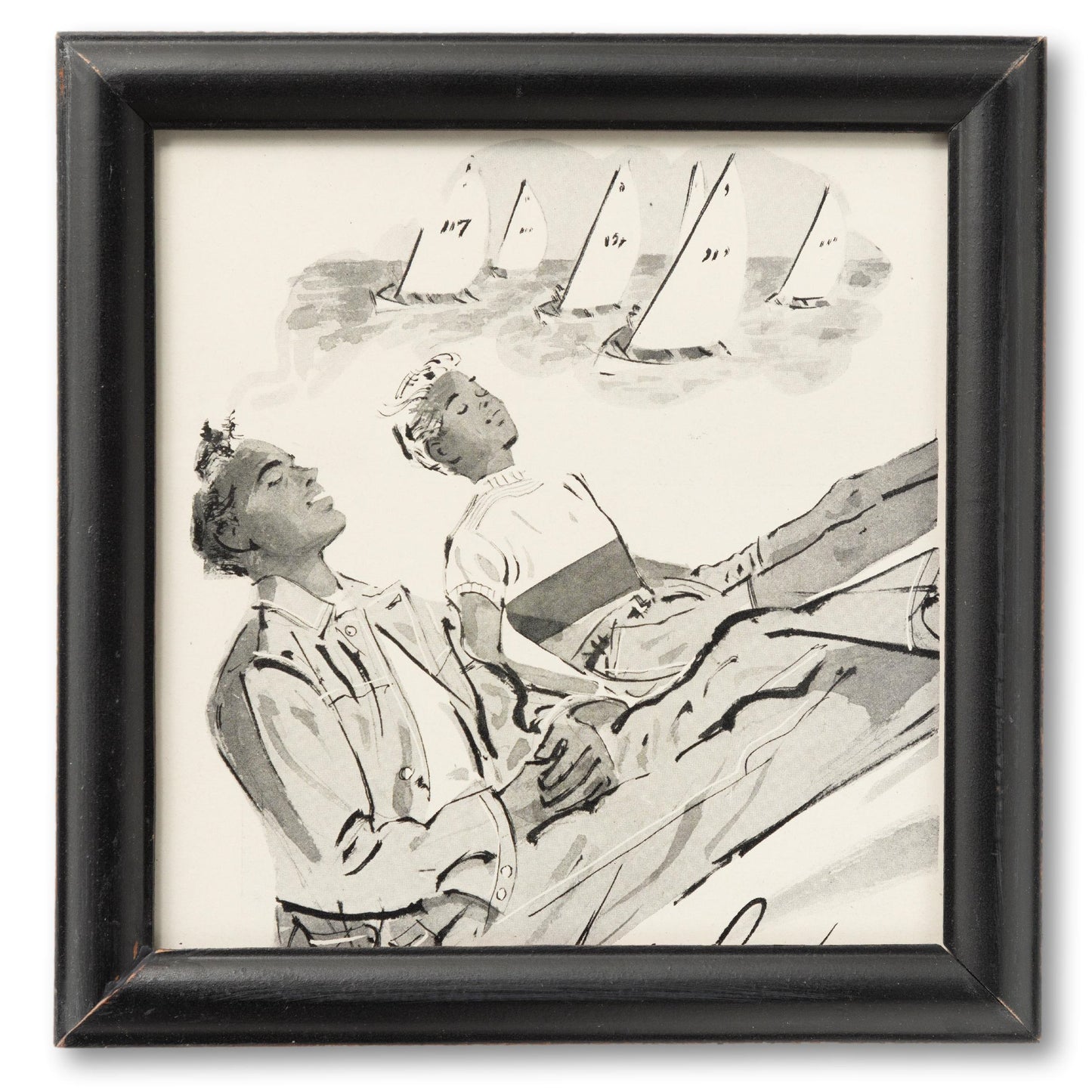 Framed Boating Illustration