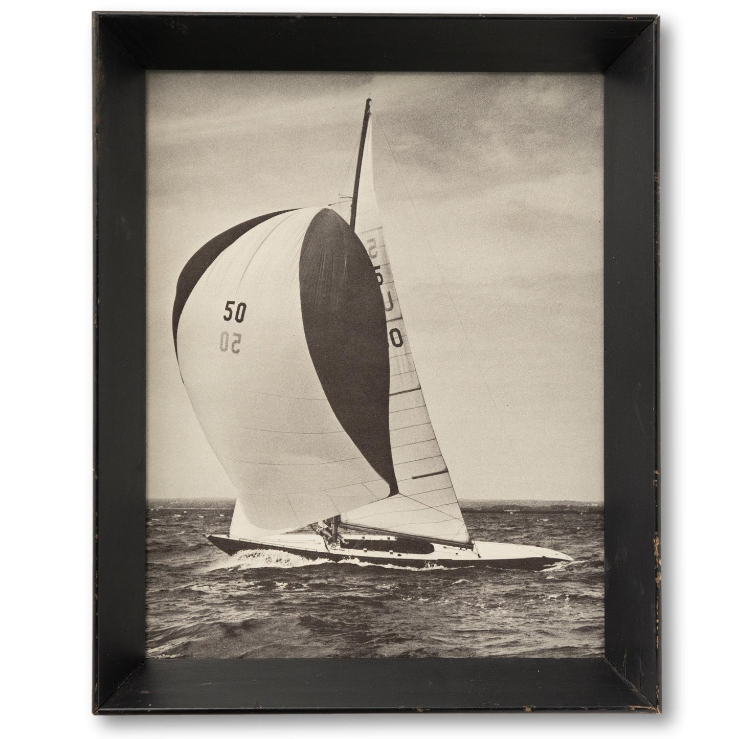 Framed Racing Yacht