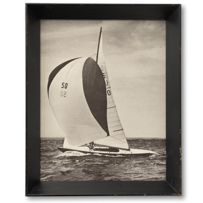 Framed Racing Yacht
