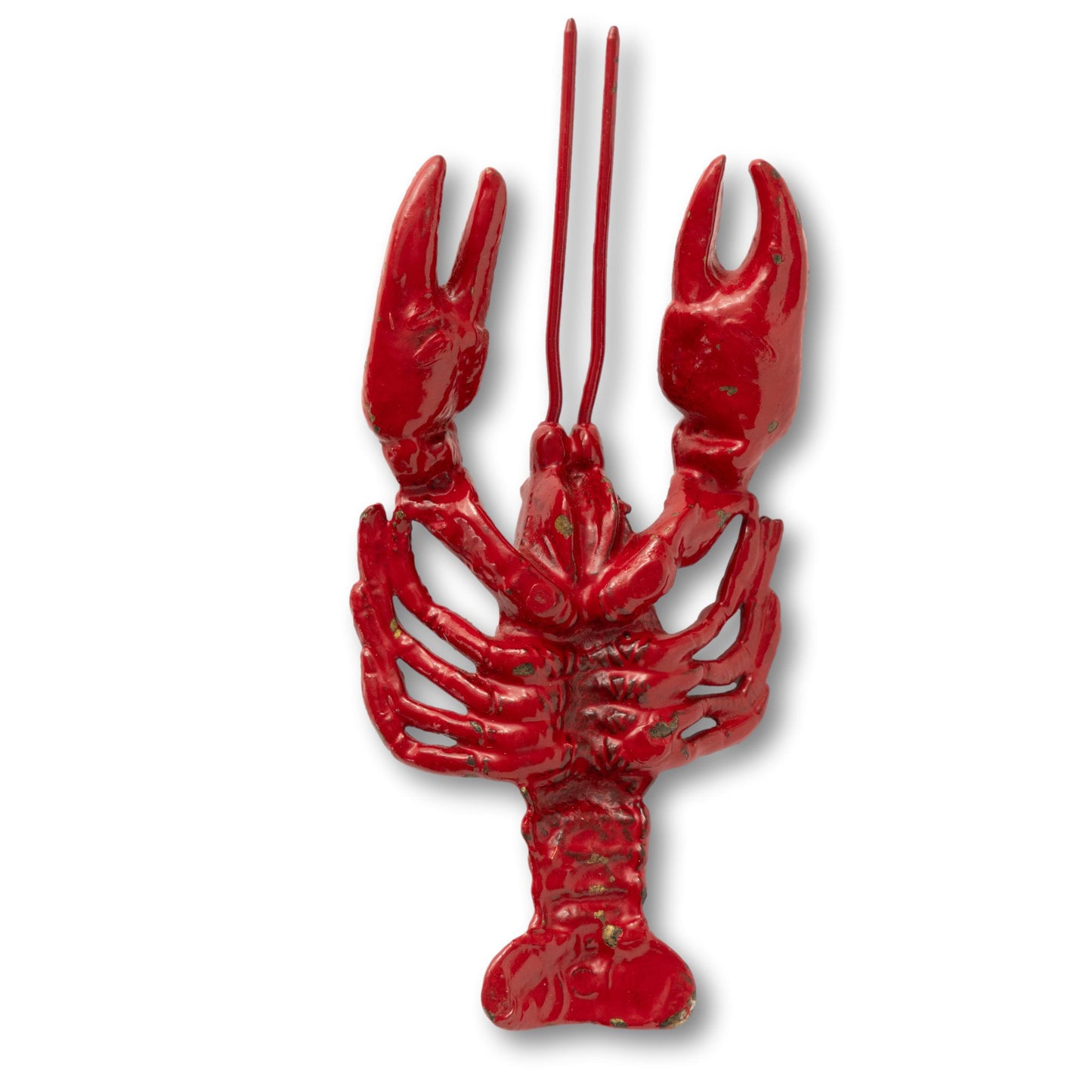 Heavy Painted Brass Lobster