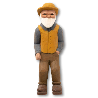 Carved Folk Fisherman