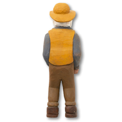 Carved Folk Fisherman