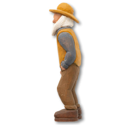 Carved Folk Fisherman